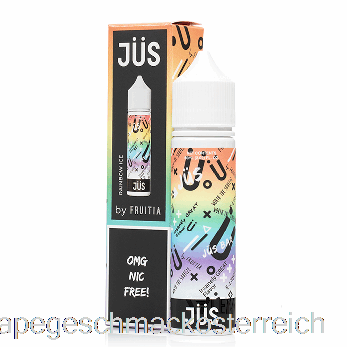 Rainbow Ice - Jus E-Liquid - 60ml 0mg Vape-Geschmack